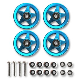 TAGATORON Aluminum Bearing Roller with 19mm Plaling Set of 4 (4. Sky Blue)