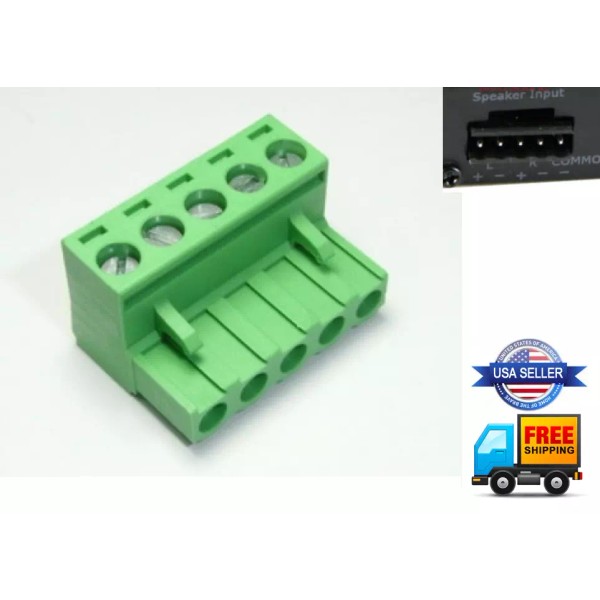 Unbranded 5-Pin Speaker / Power Plug MMATS Amplifier Processor