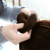 Bun hair wig hairband light brown bun hair wig (WFIYNID) / 똥머리 올림머리 가발 머리끈 밝은갈색 똥머리가발 (WFIYNID)