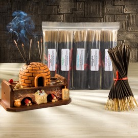 Designer Type 7'' Incense Sticks - Variety Set 500 Pack - 7 inch - 5 Bundles 100 Sticks Per Fragrance Scent. Set Features Black Liver Matter, Kool Water, Desire, Obama & Obsession Type