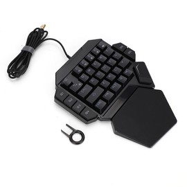 Onehanded Keyboard RGB Blacklight Mechanical Keyboard With Macro Definition Function