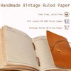 LEATHER VILLAGE Lined Paper Leather Bound Journal-260 Pages, Tan Brown,