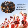 Hooshing 2PCS Black and Orange Pom Poms Cheerleading Metallic Pompoms