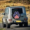 Spare Tire Cover American Flag in Dog Paw Wheel Covers
