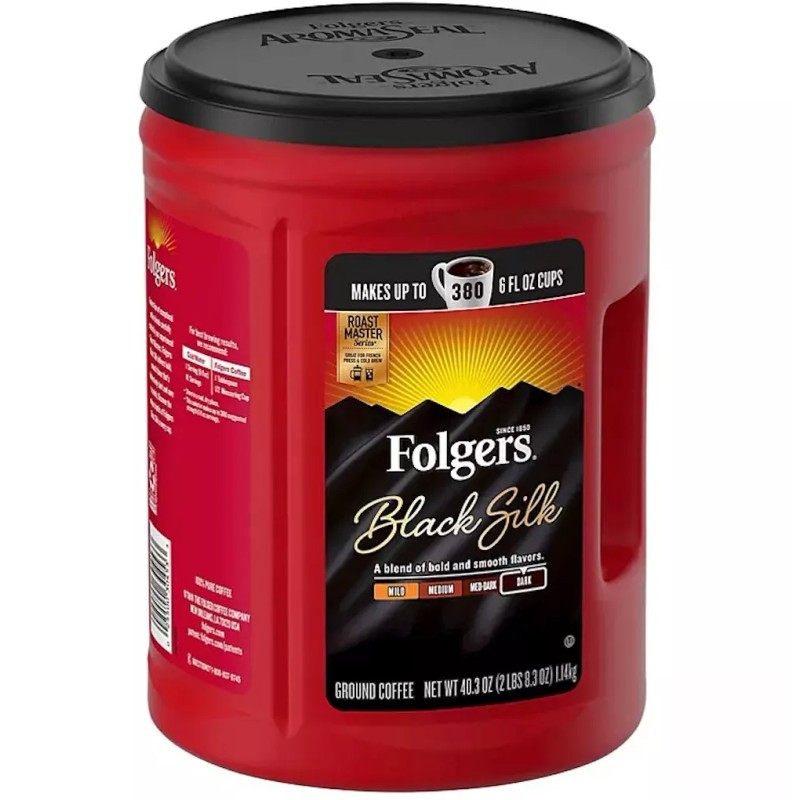 Folgers Dark Roasted Ground Silk (40.3 oz.) 100% Pure Mountain