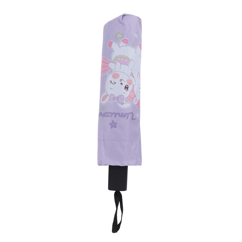 Children Umbrella 3 Fold Reflective Edge Cartoon Portable Kids Sun