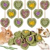 Sofier 16pcs Timothy Hay Treats Rabbit Toys Natural Treats for