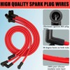 HOOTO High Performance 10.5mm Spark Plug Wires Set Fit for