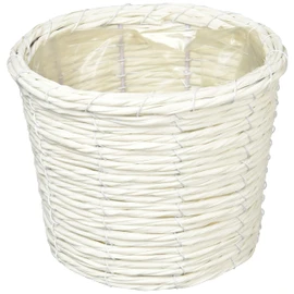 Ohashi Shinji Shoten Planter Cover White Cornet Basket D4 24-964