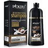 Mokeru coconut Dye Shampoo long lasting hair colour (Natural black),