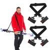QKURT 2PCS Ski Carrier Straps, Adjustable Ski Shoulder Straps Binding