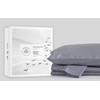 100% Organic Cotton Twin Light Gray Sheet Set | Sateen