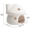 Ceramic Mushroom Aquarium Decor, Betta Fish Cave Hideout for Shrimp,
