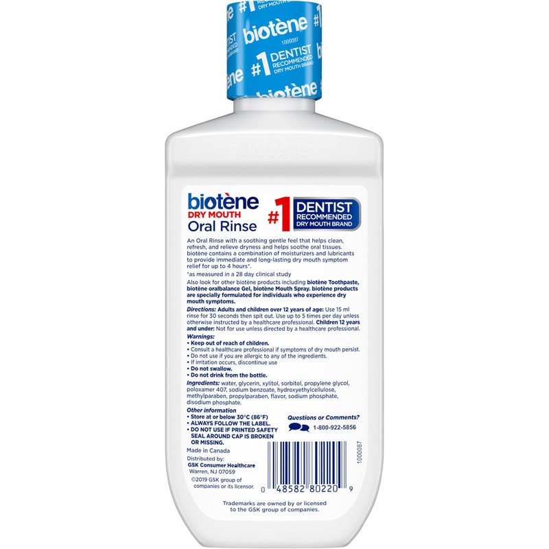biotène Oral Rinse Mouthwash for Dry Mouth, Breath Freshener and