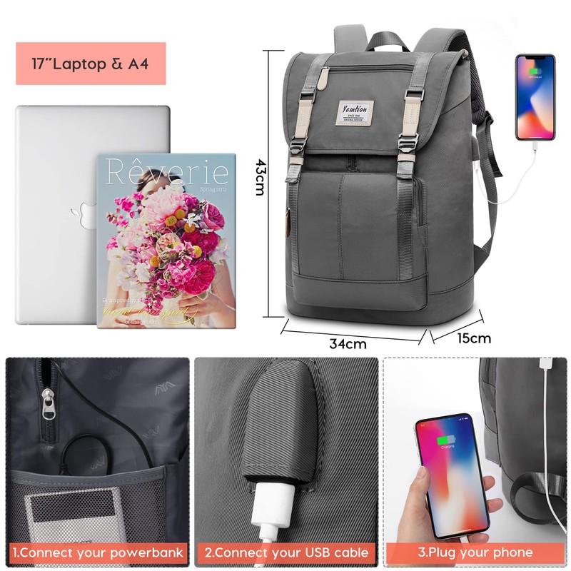 Laptop Backpack 17 Inch,Backpack Men and Women,School Backpack Teenagers,Computer Backpack