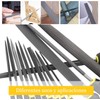 Kit de Limas Escofina Acero 10 Piezas Herramienta Metal Multifuncion