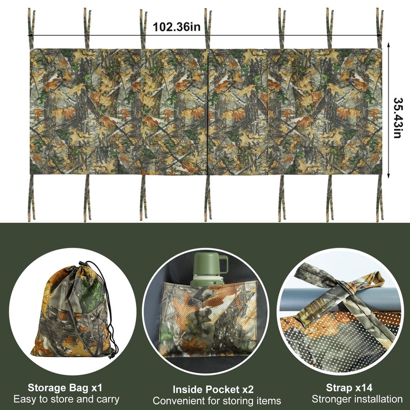 See Through Hunting Tree Stand Blind, Visible Ladder Stand Blind