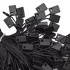 Renashed Hang Tag String Black 7" 1000Pcs Nylon Snap Lock