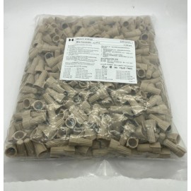 Heavy Power 500pcs Tan Winged Type Twist Cable Wire Nuts Connector AWG 18-10 Gauge UL Listed