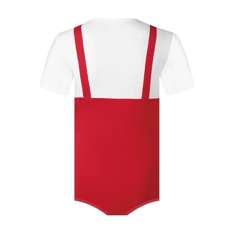 Landofgenie Bodysuit for Men One Piece Cotton Onesie with Buttons