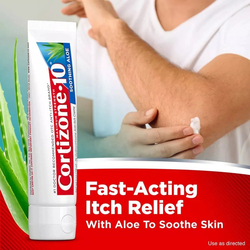 Cortizone10 Crema Antipicazon Maxima Fuerza Aloe 1 Oz