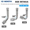 HZ-MONSTAR 9Pcs Valve Stem Extenders Dually Valve Stem Extenders, 45