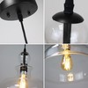 Chloe Lighting TILIAN Transitional Matt Black 1 Light Ceiling Pendant