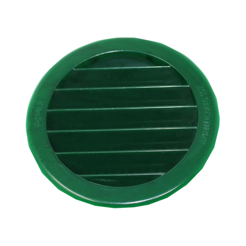 3" Round Green or Tan Plastic Louver Soffit Air Vent