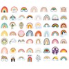 Fujitoya 100 Sheet Sticker Set, Waterproof, Rainbow, Decal, Stylish