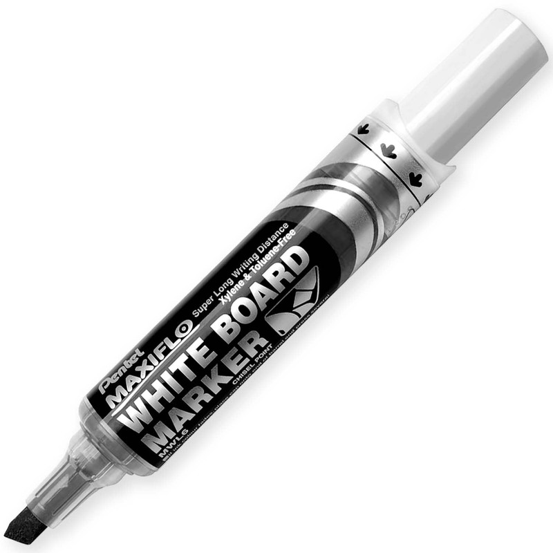 Pentel Maxiflo Whiteboard Marker Pen - Fine & Medium Chisel