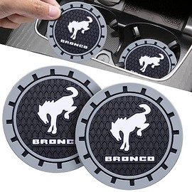 Silicone Cup Holder Coaster for Ford Bronco - 2 Pack