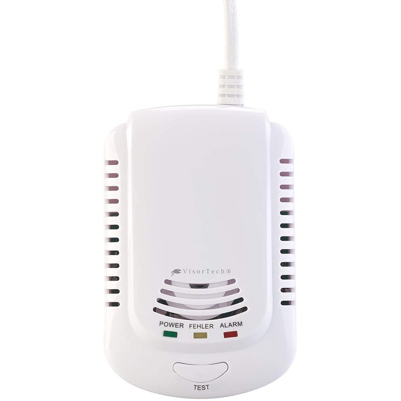 VisorTech Caravan Gas Detector: Multi-Gas Detector for Household Gases, with