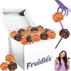 Fruidles Orange & Grape Pumpkin Tattoo Lollipop Suckers Candy, Great
