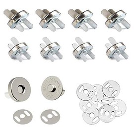 Magnetic Snap Fasteners Snap Clasps Buttons for Handbag Purse Wallet Outdoor Backpack DIY Accessories Bag Snap (25 Pack,18 mm)