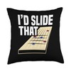 Shuffleboard Table 12ft Powder Wax Shufflebaord Player Throw Pillow