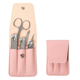 Premium Manicure Set Nail Clippers,Cuticle Nail Care Tools,Professional Personal Care Set Fingernail Toenail Clippers Nail Grooming Set for Men and Women(D-PinkA)