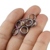 Audiophan W Rings Titanium Alloy Double Ring Link 12mm Silver