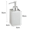 KONTONTY Stainless Steel Square Soap Dispenser Elegant Lotion Pump for