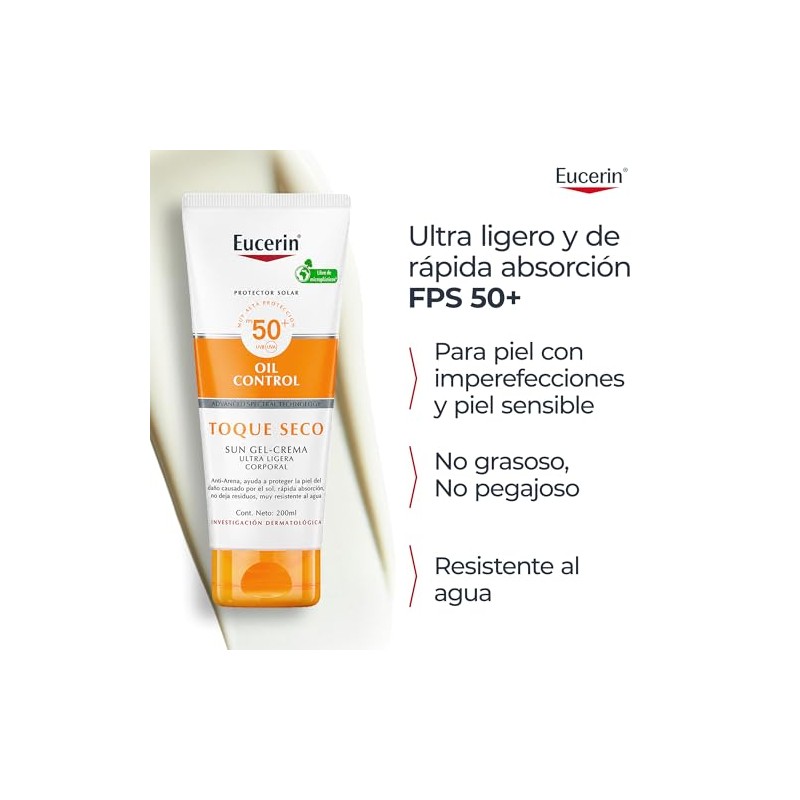 EUCERIN Sun Toque Seco Fps 50+ 200Ml Bloqueador Solar Corporal