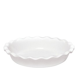 Emile Henry Made In France 9 Inch Pie Dish, White