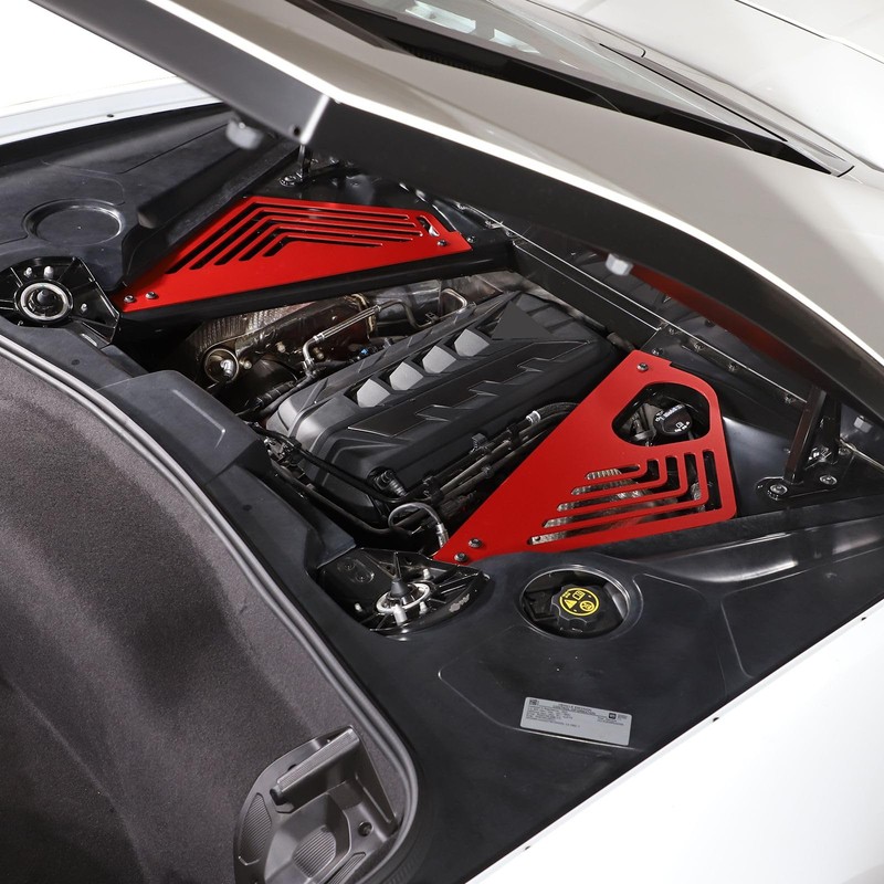 TOYCIDFG Engine Bay Panel Cover Trim for C8 Corvette 2020-2024,