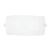 Mud Pie Bead Handle Platter, 8 3/4" x 14" White