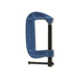 DAYTOOLS C-Clamp 3 Inch (75 mm) | Robust Cast Steel Clamp with Precise Thread (Diameter 12.5 mm) | Rotating Thrust Mushroom (Diameter 20 mm) | Span Width: 3" (75 mm) | Toggle Length: 82 mm | Total