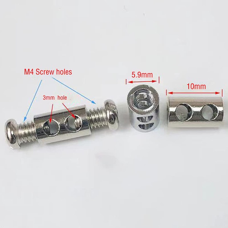 20 Pcs Upgraded Wire Rope Cable Clamps Double Hole Cable