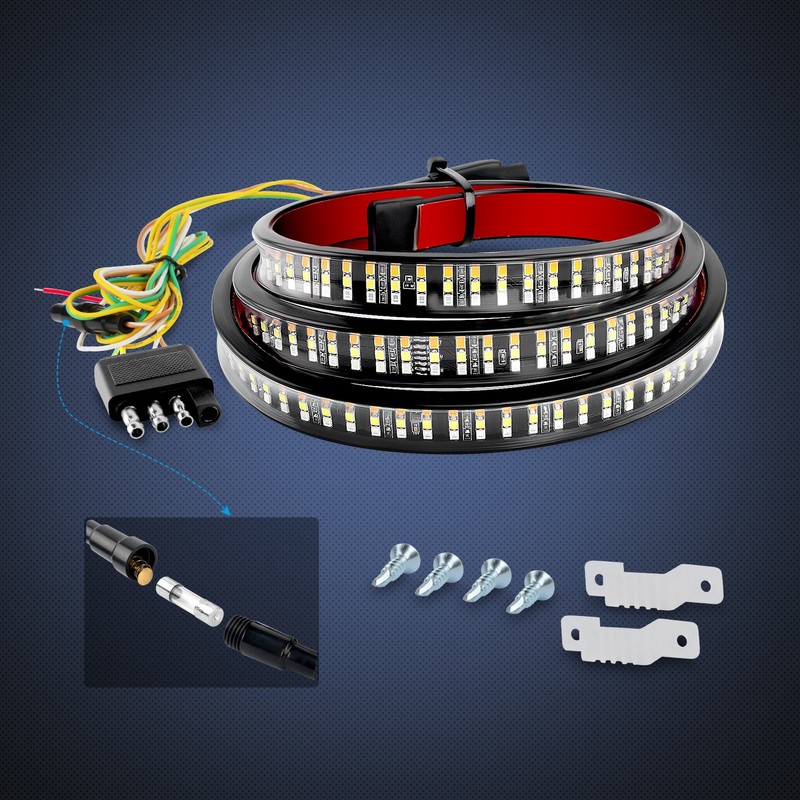 Nilight TR-03 60" Triple 504 LEDs Truck Tailgate Side Bed