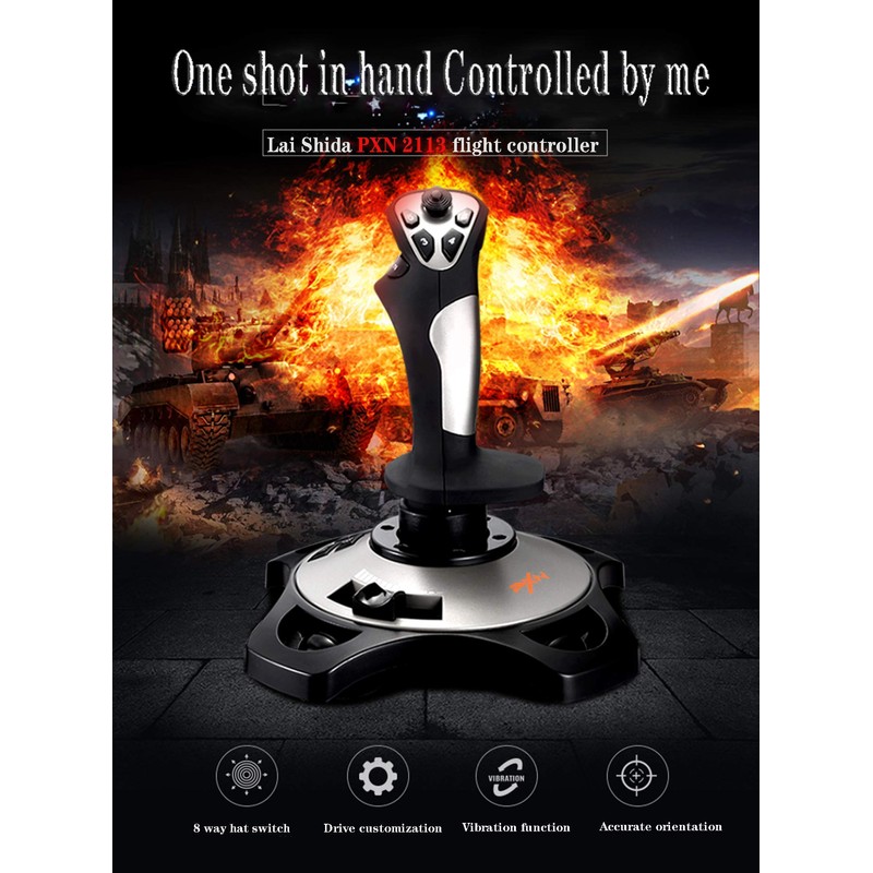 PXN Flight simulator controls 2113 pc flight joystick controls with