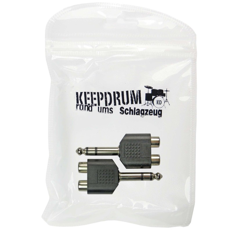 Keepdrum ADA062 Stereo Audio Adapter RCA Female to 6.3 mm