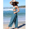 TARSE Womens Linen Wide Leg Pants Casual Loose Drawstring Summer