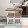 Tangkula Compact Dining Table Set for 4, Small Kitchen Table