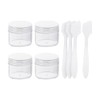 GSHLLO 4 Pcs 20g Clear Round Sample Pots Small Refillable